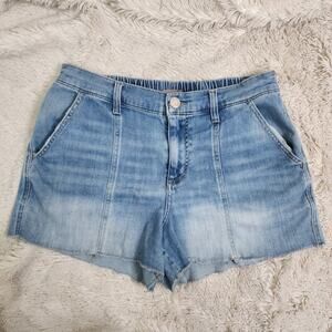 MAURICES Women's Soft Denim Elastic Waist Jean Shorts Size Medium Faded